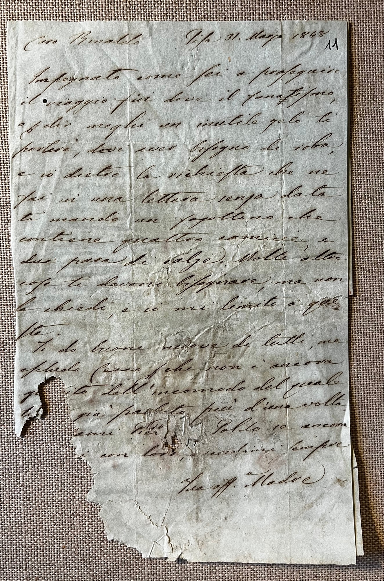 Elisabetta Scorzi sue lettere